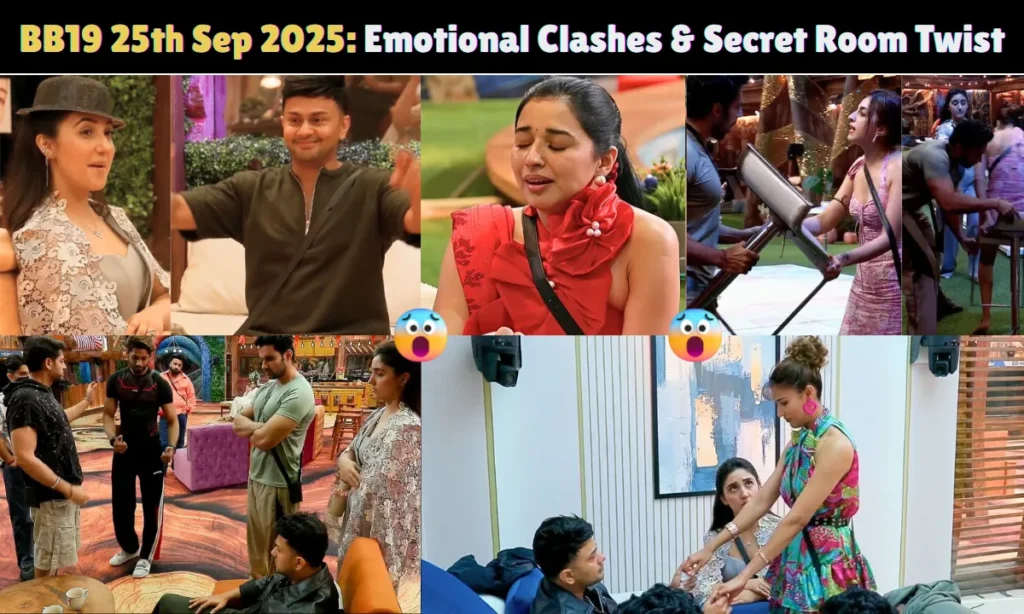 BB19 25th September 2025 Written Update