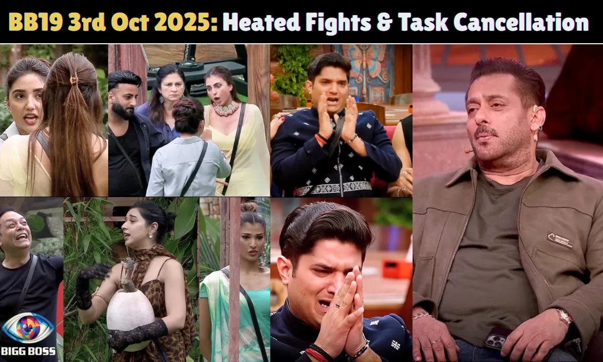 Bigg Boss 19 3rd October 2025 Written Update
