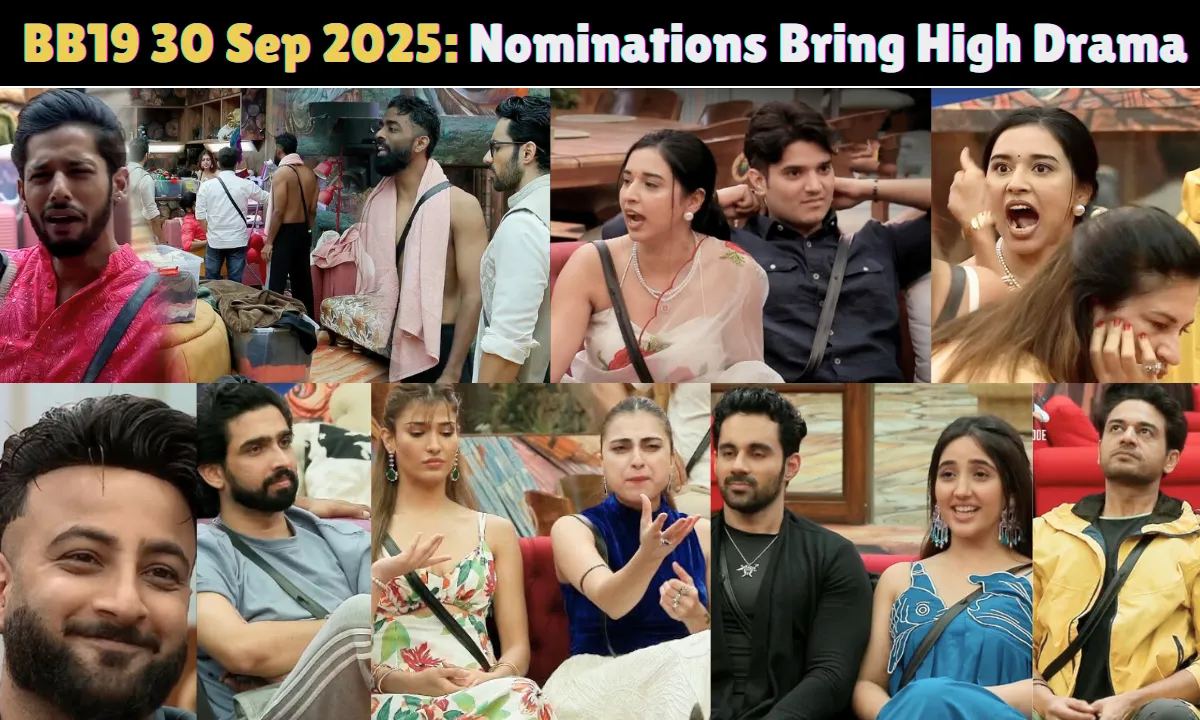 Bigg Boss 19 30th September 2025 Episode Written Update